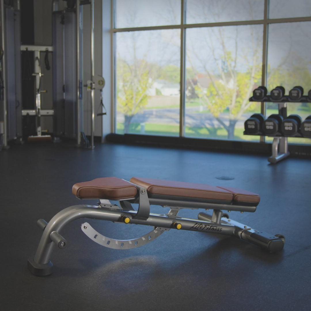 Life Fitness Multi-Adjustable Bench For Sale - Image 2