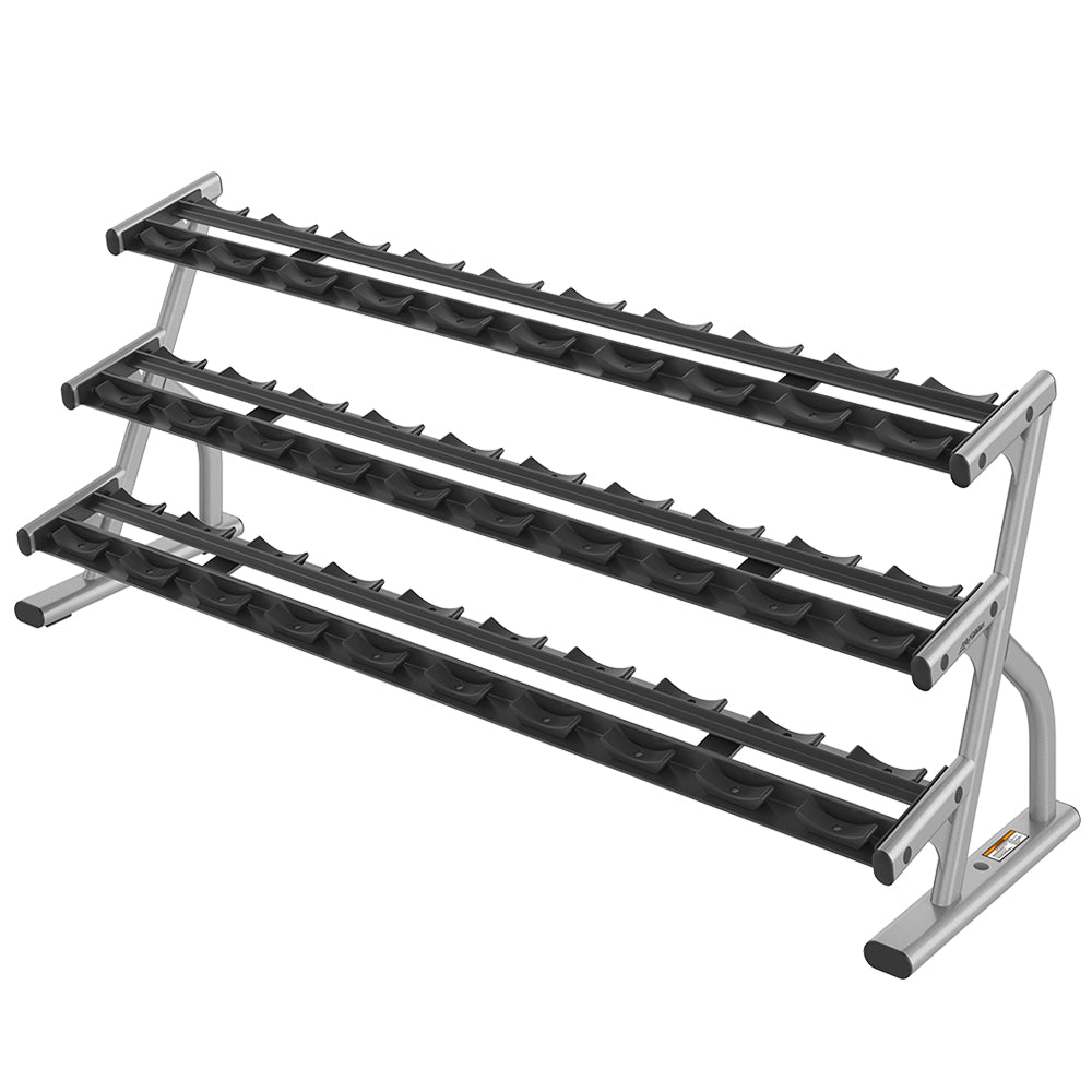 Life Fitness 3-Tier Long Saddle Dumbbell Rack (5-75) For Sale - Image 2
